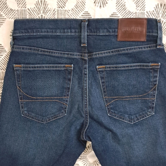 Hollister skinny epic flex mid rise medium rinse light whiskering sz29/30 - Picture 7 of 13